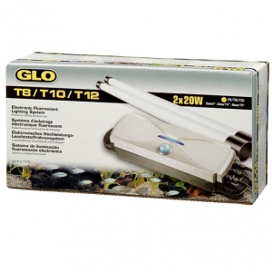 GLO T8/T10/T12 Electronic Fluorescent Lighting System for 2 x 20 W T8, T10 or T12 bulbs 